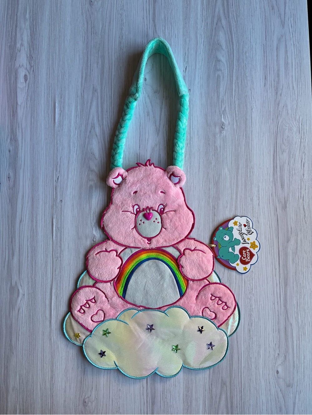 Irregular Choice Care Bears "Full of Cheer" bag - Care Bear Pink Rainbow - NEW